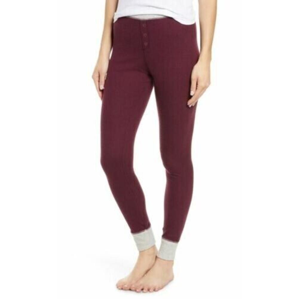 BP Women's Burgundy Stem‎ Thermal Leggings XSmall MSRP $29